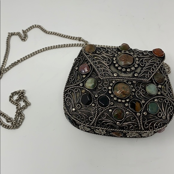 antique metal purse